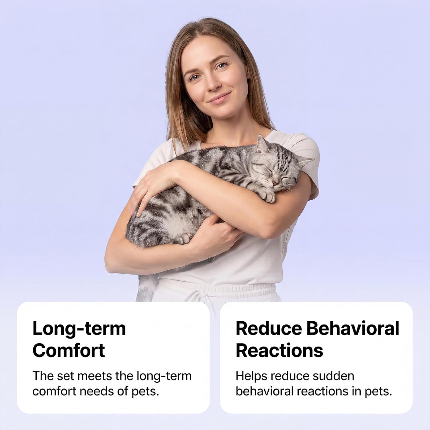 MINIBIRD Cat Calming Pheromone Diffuser Kit – 2 Plug-Ins & 4 Refills (50ml), Long-Lasting Stress & Anxiety Relief, Reduces Fighting, Spraying & Scratching, Safe & Drug-Free Comfort for All Cats
