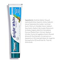 Vista 2 de Himalaya Pasta de dientes blanca brillante, libre de flúor para reducir la placa y blanquear los dientes, 6.17 onzas