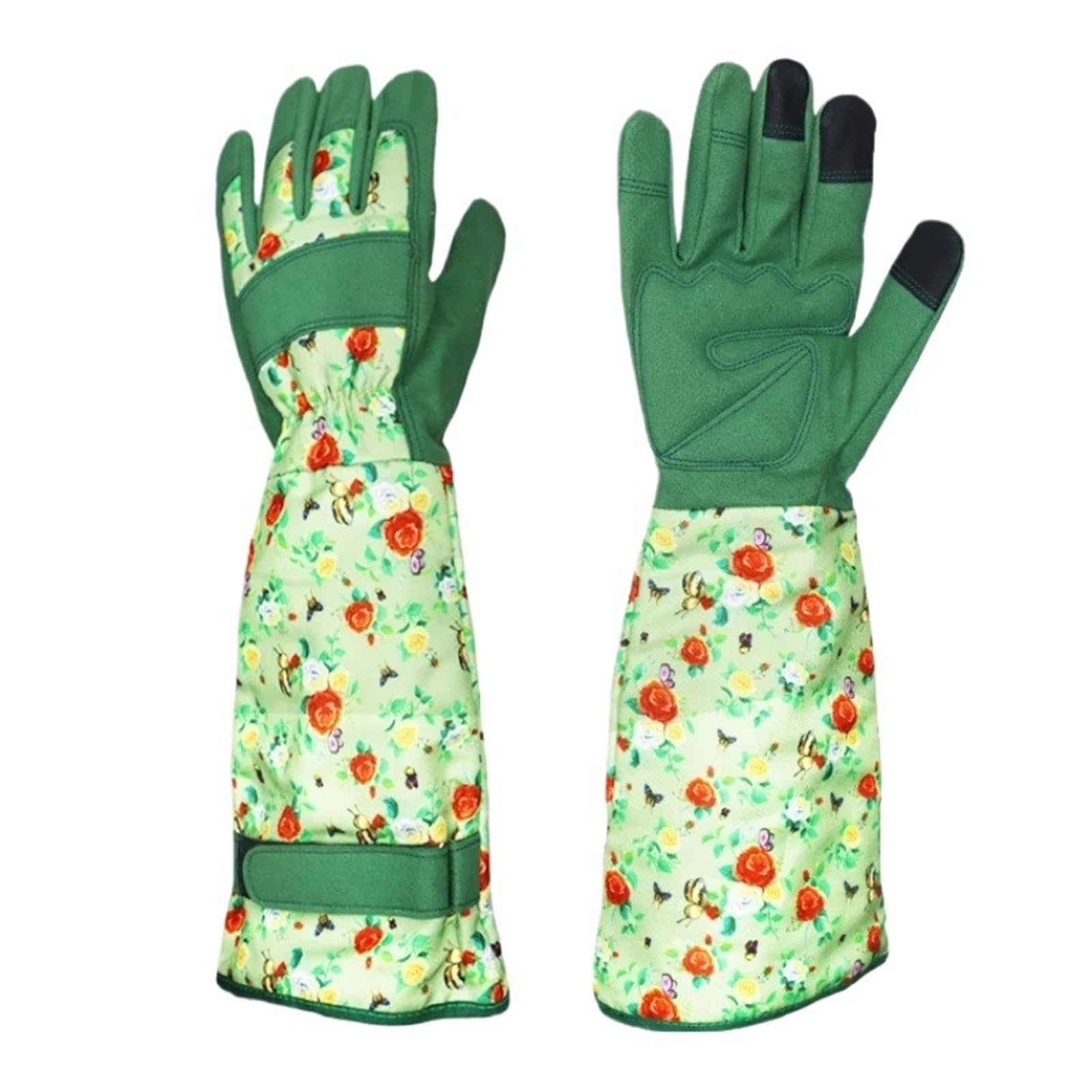 Générique Compatible avec les gants de jardinage en cuir imperméables, manchette longue, paume renforcée, vêtements de travail for la cour(L)