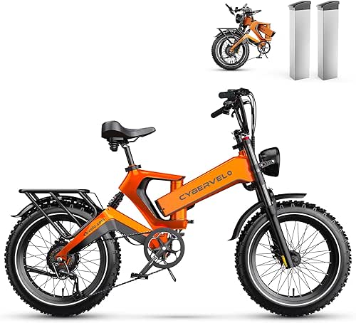 1000W(Peak 2000W) Folding Electric Bike for Adults,35MPH 100Mile,48V 25Ah Removable