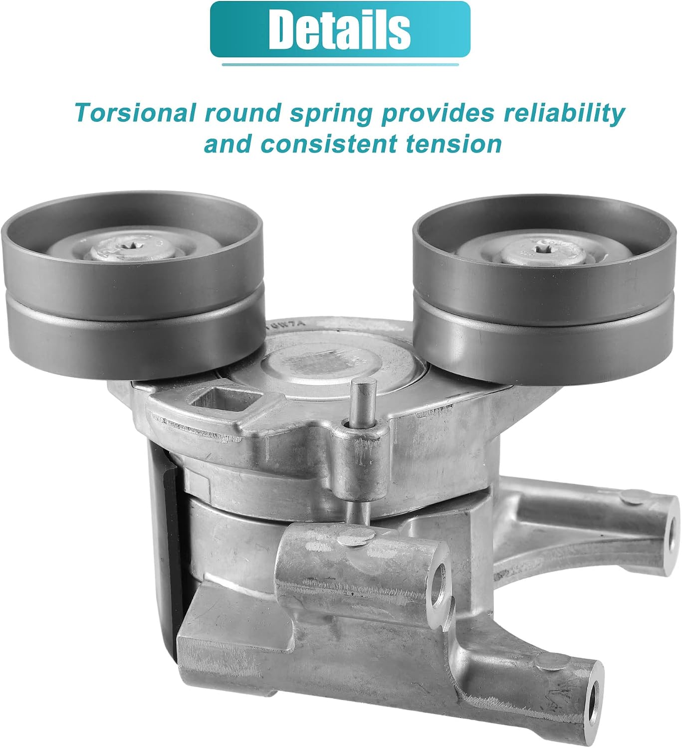X AUTOHAUX Belt Tensioner Assembly BK3Q6A228BH BB3Q6A228AD FB3Q6A228BA for Ford Transit MK7 2.2 TDCi Bus RWD 2011-2013