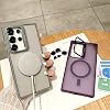 Transparent Full Color Magnetic Wireless Phone Case with Camera Protection, compatible with Magsafe, which can be a Camera Lens Stand compatible with Coverzone Samsung Galaxy S23 Ultra