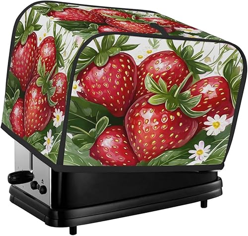 Miniatura 31 de Cubierta moderna para tostadora de uvas de vino tinto, protección de 2 rebanadas contra el polvo y las huellas dactilares, fundas para pan, fundas