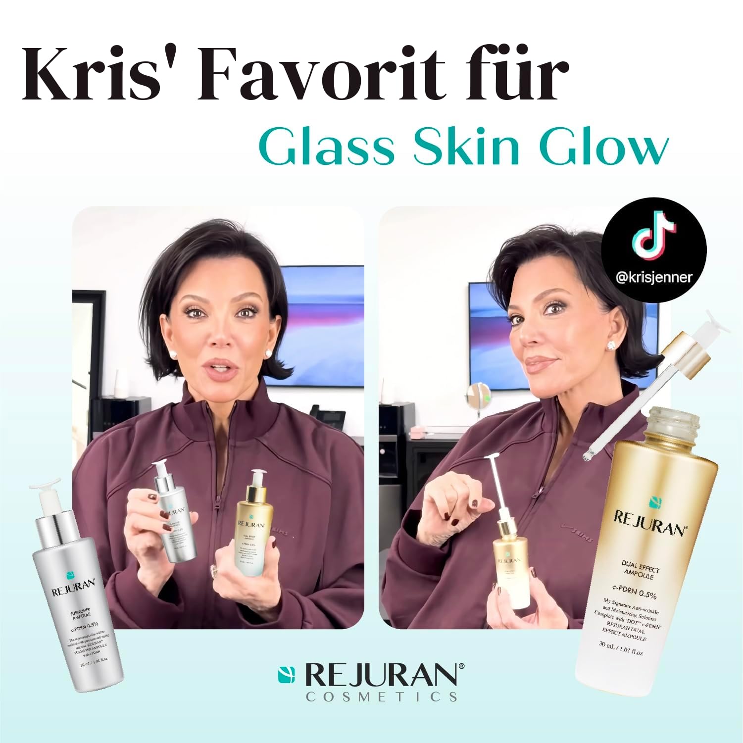 REJURAN Turnover Ampoule, C Pdrn Original Salmon Dna Pdrn Gesichtsserum Für Verjüngung, Straffung, Feuchtigkeitsversorgung Und Jugendlichen Teint, 1,01 Fl Oz (1Er Pack)