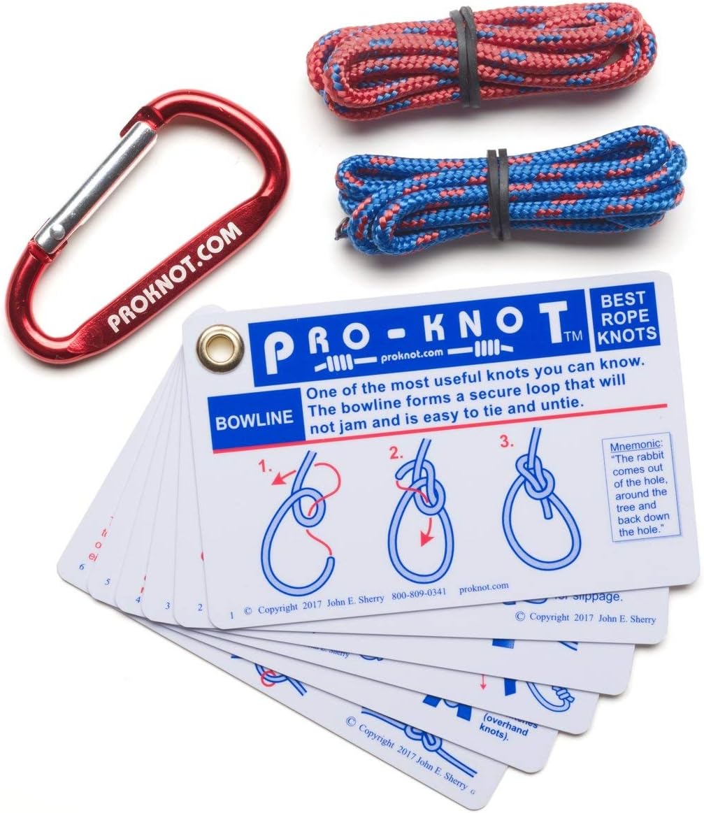 Pro-Knot Knot Tying Kit - Camping & Hiking Equipment - Plastic Material