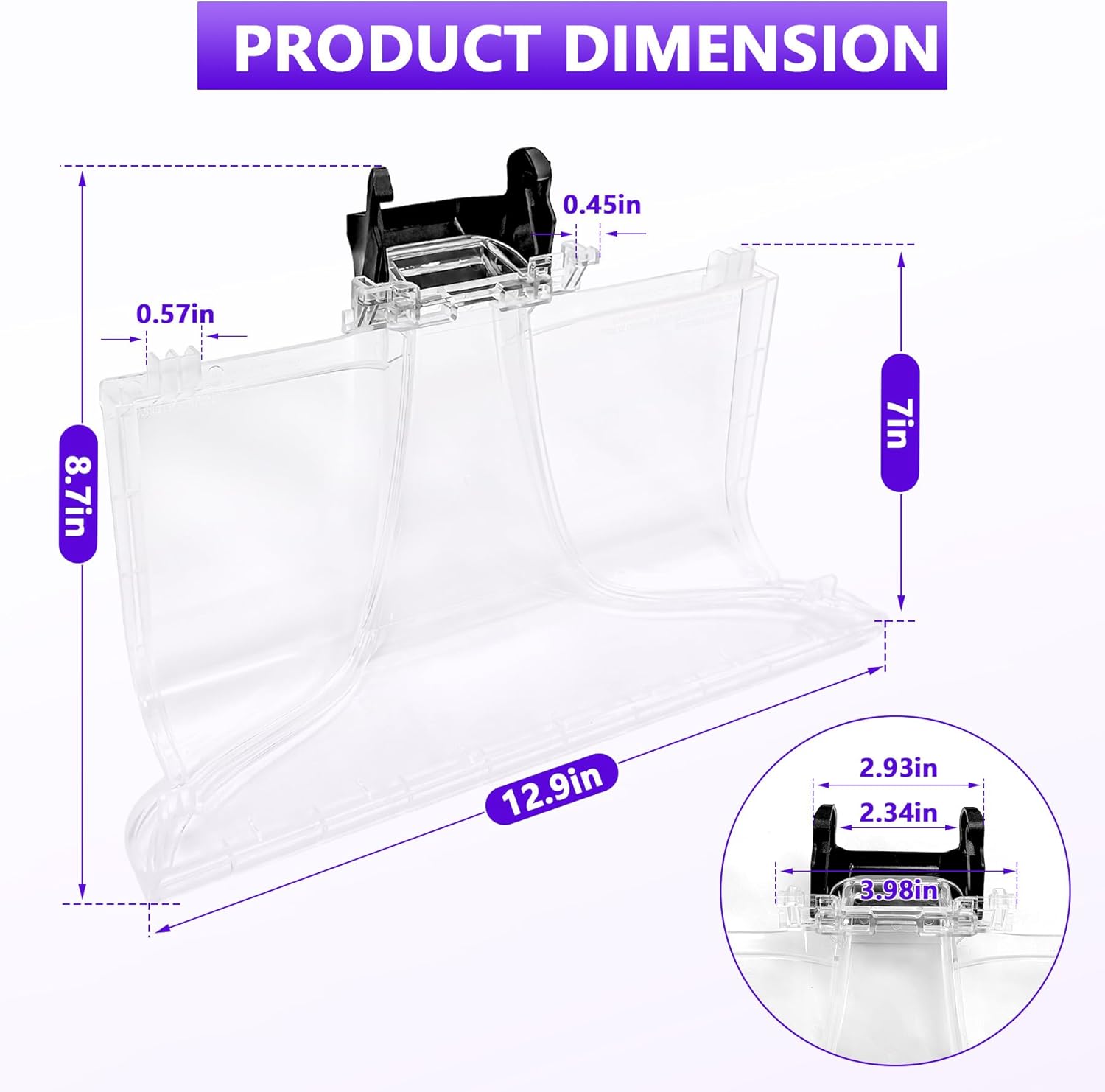 440014442 Replacement Front Floor Nozzle Assembly Fits for Hoover Carpet Cleaner Replacements Parts Compatible with SmartWAsh Gen 2 & SmartWash PET FH52000G FH52001G FH53000 (Without Sprayer)