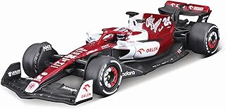 Bburago B18-38068Z Formula 1 ALFA Romeo F1 Team ORLEN C42 (2022) with Helmet ZHOU 1:43 Scale Die-Cast Collectible Race Car, Assorted Colours