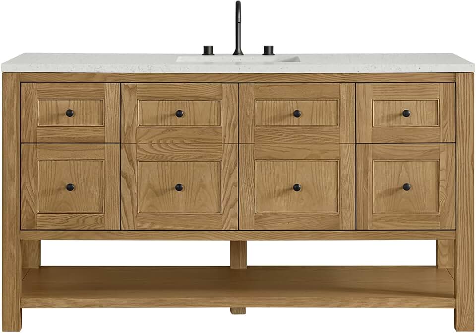 James Martin Vanities 60" Breckenridge Vanity in Light Natural Oak