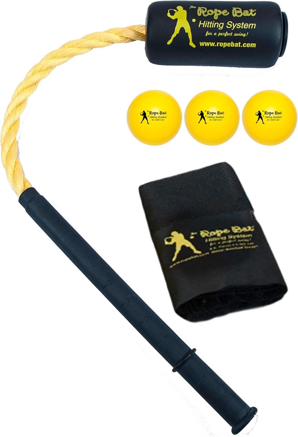 Rope Bat Ultimate Rope Bat Swing Trainer w/ 3 Soft