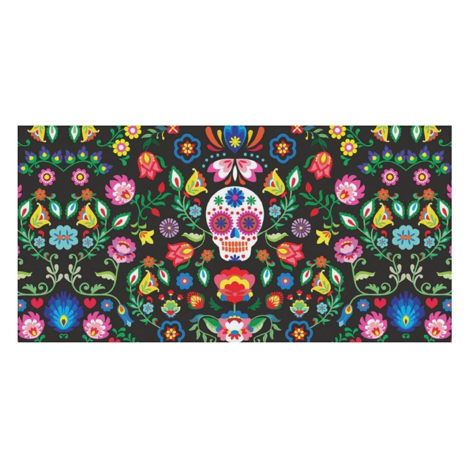 LWORZIIB Beach Towel, Mexican Sugar Skulls Bath Towel, Pool Towel Great for Gym Swimming 80 X 160cm
