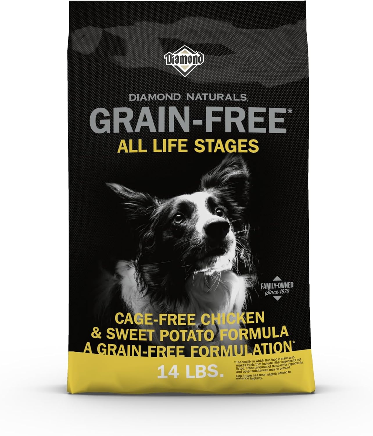 Diamond Naturals Grain-Free Formulation Real Meat Quality Protein Dry Dog Food with Cage-Free Chicken and Sweet Potato for All Life Stages 14lb