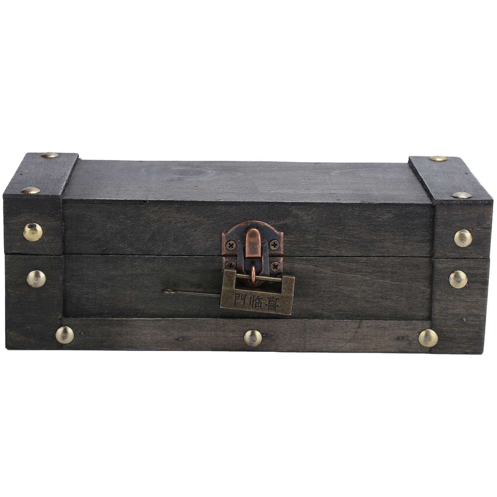 BCJMKDX jewellery storage box, Jewelry Storage Case, women jewellery box,Vintage Box Antique Style Wooden(6)