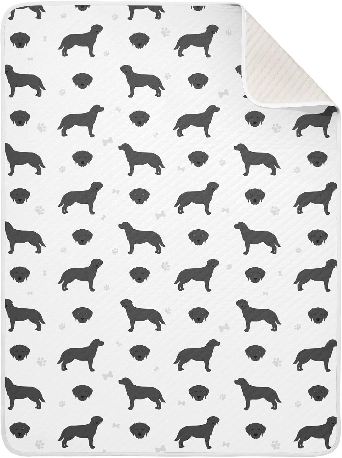 Swaddle Blanket for Labrador Retriever Dogs Baby Receiving Blanket Muslin Baby Swaddles Soft Cotton Breathable Nursery Blankets for Unisex Boys and Girls 30x40 Inch