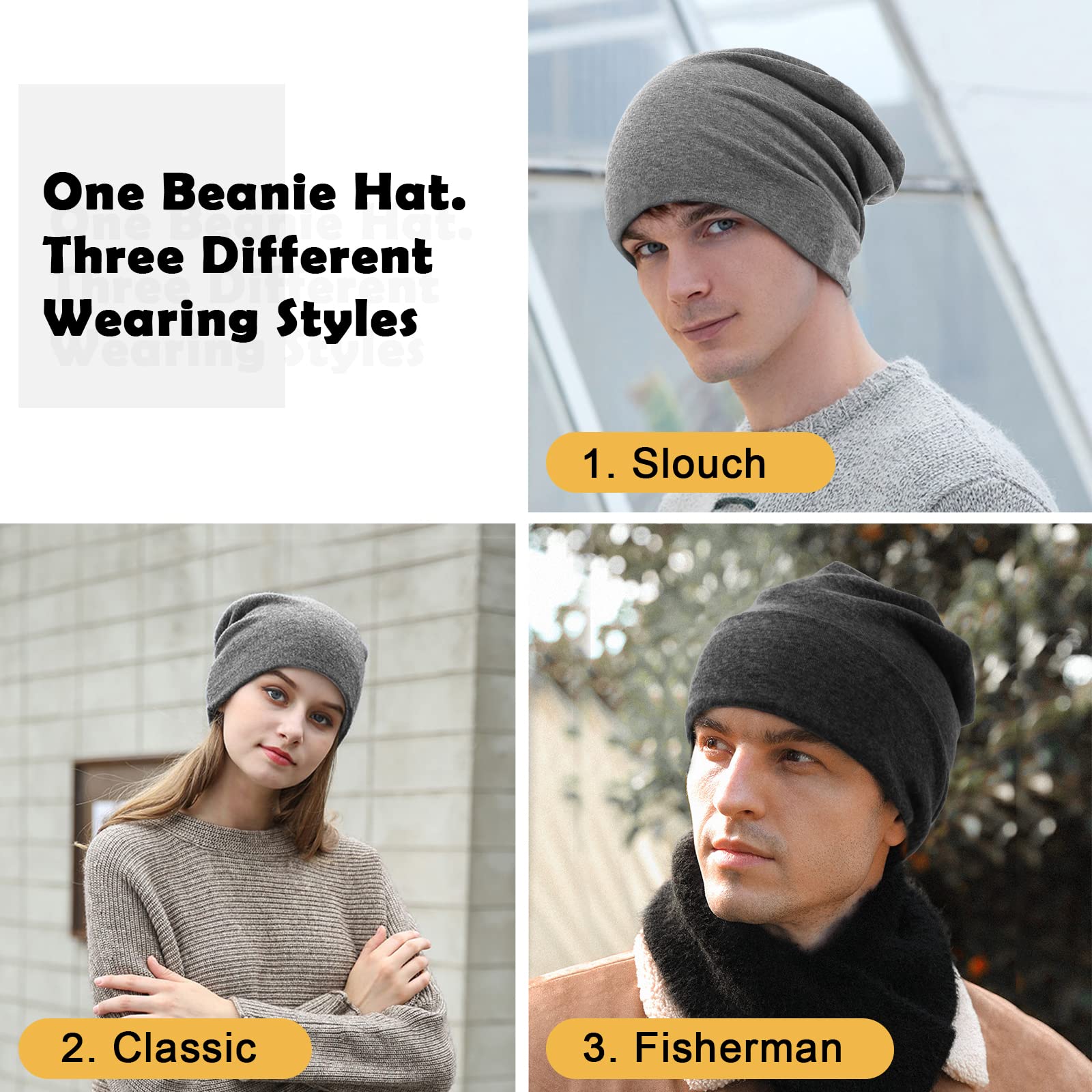 flintronic Berretto Uomo Donna Invernali, Invernale Leggero Unisex in Cotone, per Sci Running Ciclismo