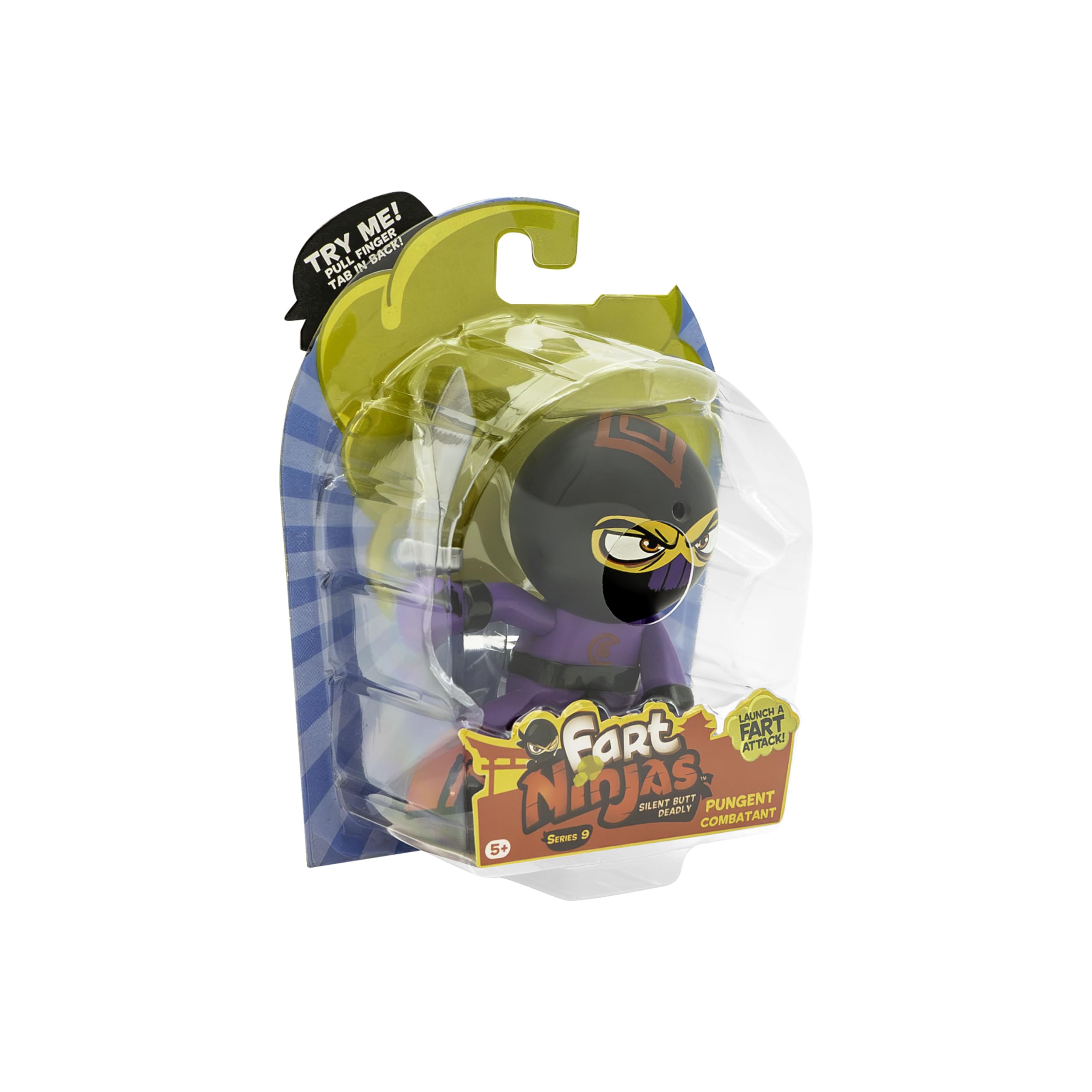 Fart Ninja | Figurines de Collection Silent Whiff Series 9 | 10 bruits de Pets d'Un réalisme hilarant | 5 Ans et + Cadeaux et Jouets 8 à Collectionner, Bleu
