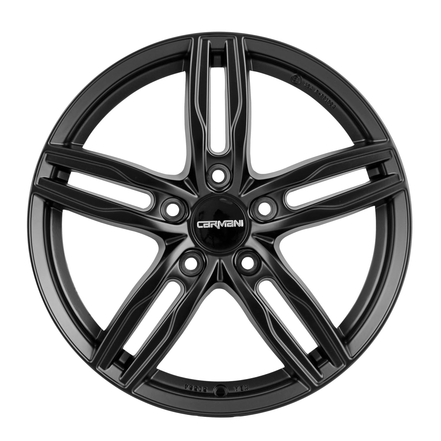 4x Carmani alloy rims 14 Paul 6.5x16 ET38 5x114.3 black matt
