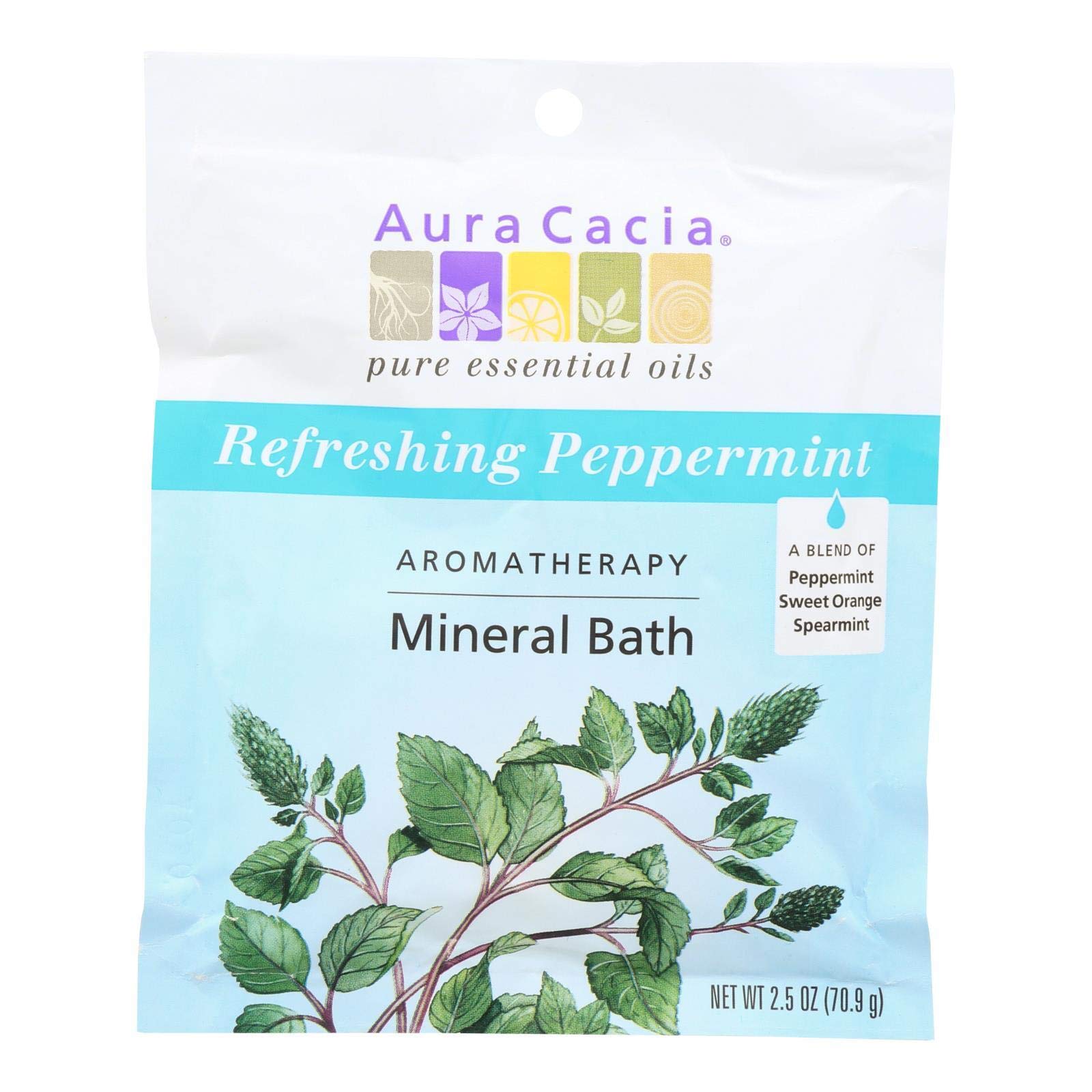 Aura CACIA MNRL Bath,Refresh PPRMNT, 2.5 OZ