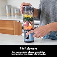 Vista 7 de Ninja Blast Licuadora Portátil, Sin Cable, Recipiente de 18oz, Licuadora Personal Para Batidos y Licúados, Sin BPA, Tapa Hermética y Boquilla Para