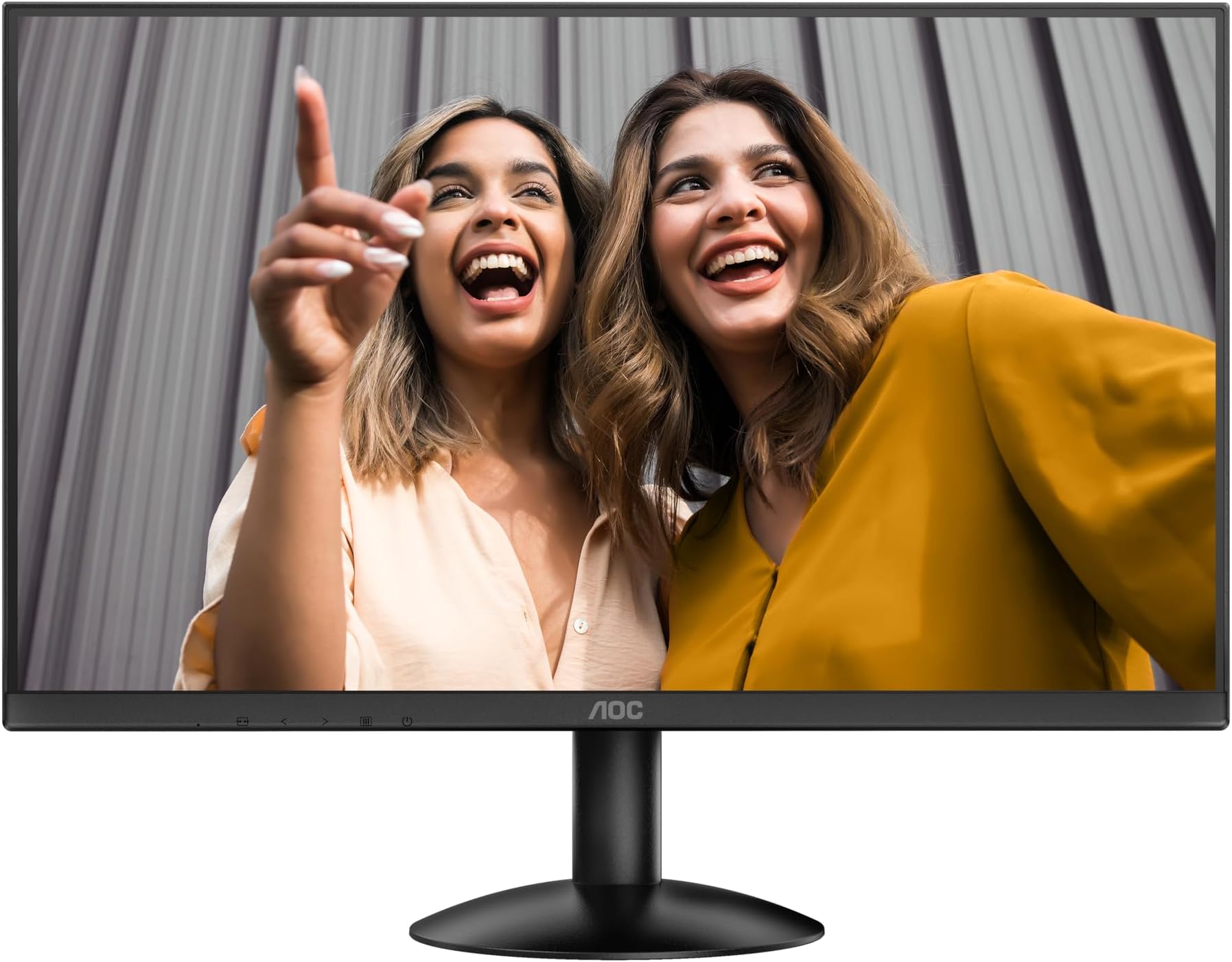24B30HM 24" Gaming Monitor Full HD (1920x1080) 100Hz, 4ms, Adaptive Sync, Tilt-Adjustable Stand, 3-Sided Frameless Slim Bezels, Anti Glare, HDMI/VGA Ports, Slim-Wall Mount Gaming Monitor for PC