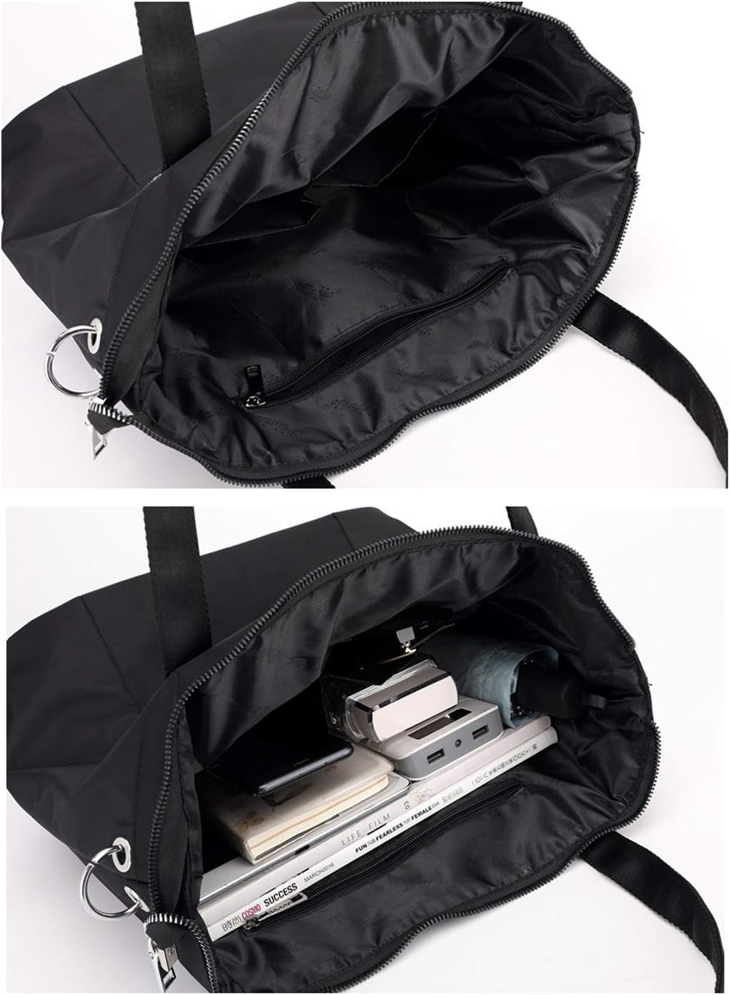 NOTAG Nylon Tote Bags for Women Waterproof Shoulder Handbags Multipockets Ladies Tote Purses