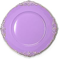 Vista 7 de allgala Platos Base Redondos de Calidad Pesada - Bases Transparentes para Platos de Cena - Juego de Platos Base para Decoración de Mesa - Ideal