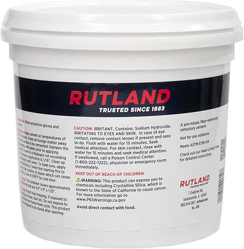 Miniatura 6 de Rutland 610- Cemento refractario