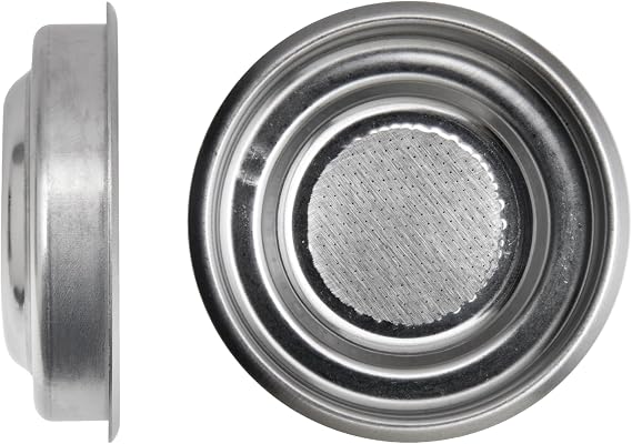 LELIT LELIT57 2-Way Portafilter - Doppelter Ausguss - Inklusive Edelstahlfilter - Klassischer Griff - PLA572S - Silber/Schwarz