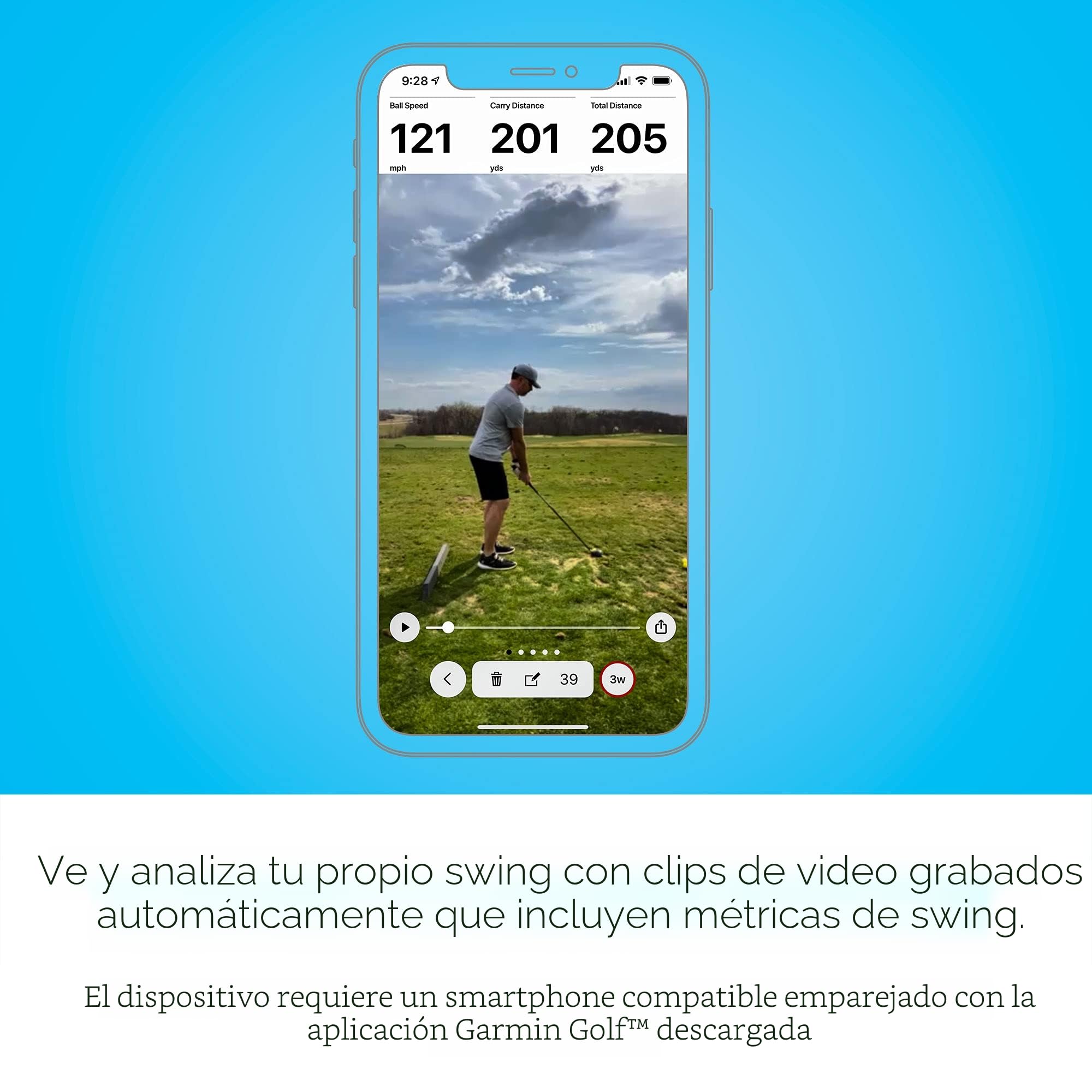 Garmin Approach R10, Monitor de Lanzamiento de Golf portátil