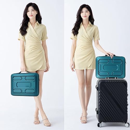 Vista 86 de DOMISO Funda para laptop de 17 pulgadas con asa, bolsa de computadora a prueba de golpes, funda protectora de EVA impermeable para MSI GS73VR Negro