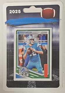 2025 Score Football Panini Detroit Blister Packed Team Set Lions 11 Cards W/Drafted Rookies