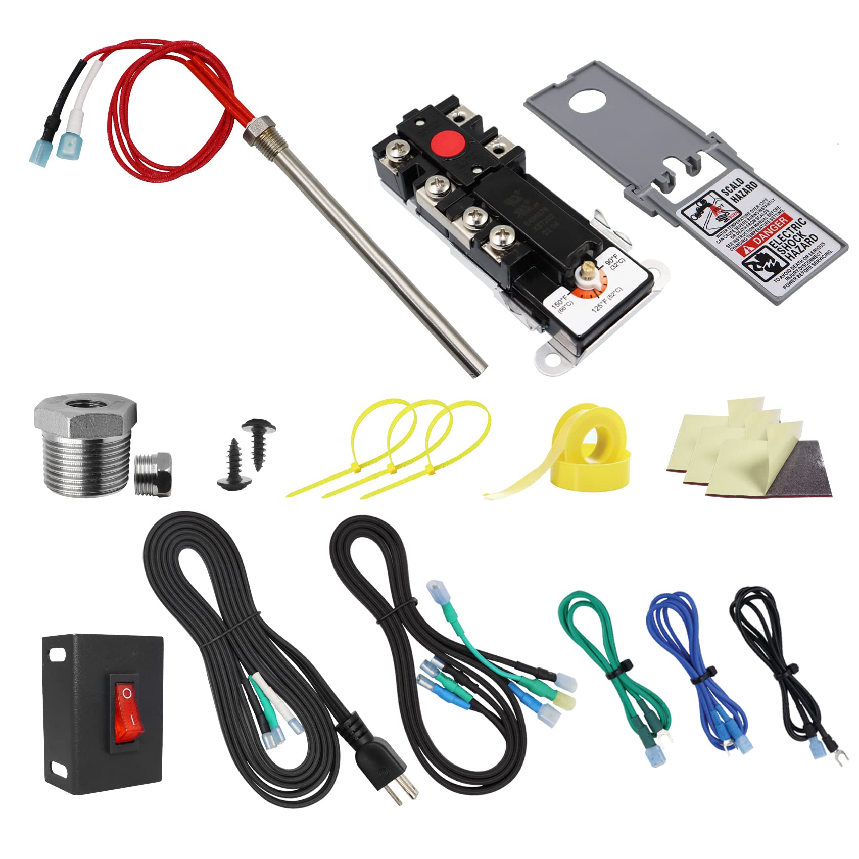 Buy Ebusin RV Hot Water Hybrid Heat Kit, 6 Gallon.RV water heater