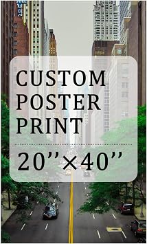 YXIMOX Custom Art Print on Premium Canvas, Personalized with Your Image or Design, Large Wall Decor for Living Room, Office, Bedroom, Custom Canvas ArtworkUnframe Unframe, 20"x40"