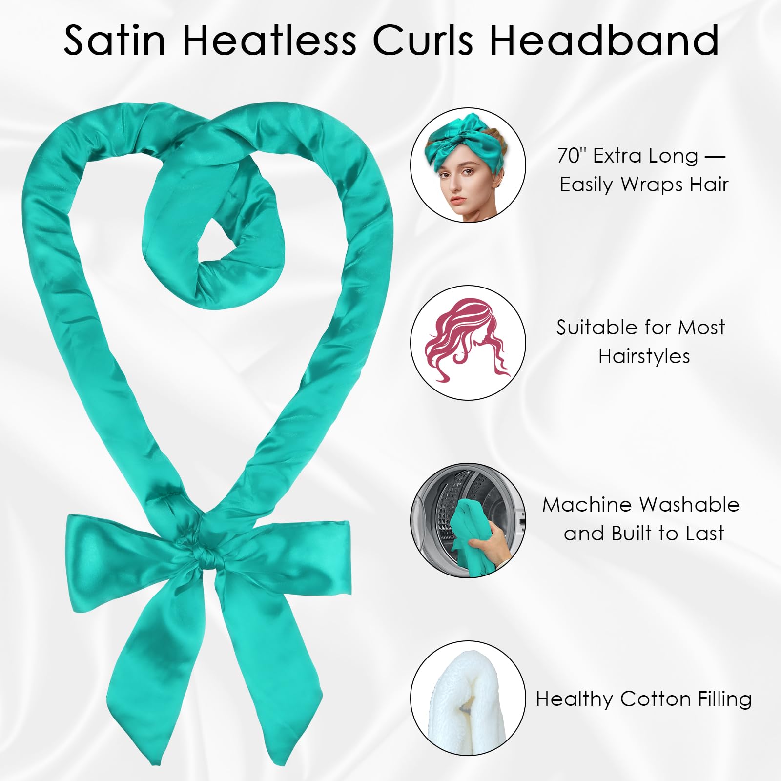 Baolivi Satin Heatless Hair Curlers No Heat - Image 4