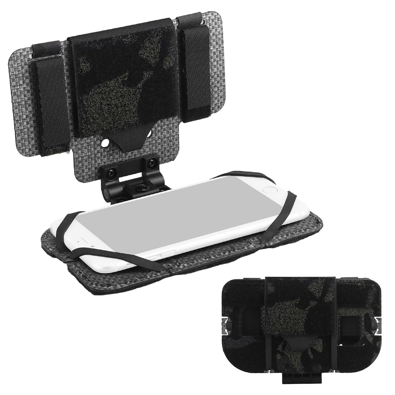 Zhongren Tactical Plate Carrier MOLLE Vest Phone Holder Universal Cell  Phone Chest Mount Pouch Adjustable Foldable Navigation Phone Board  Attachment