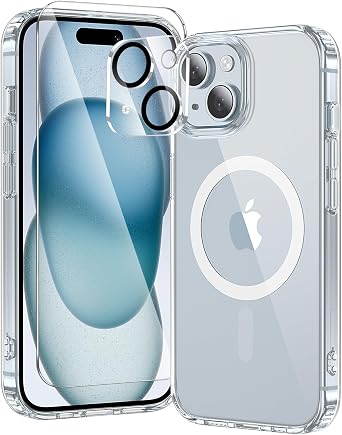 toushion 3 in 1 for iPhone 15 Case Clear