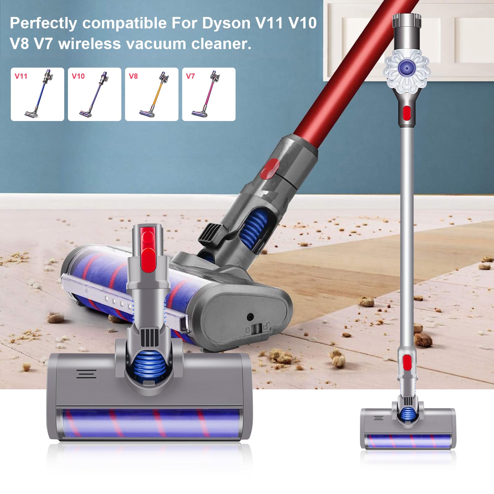 Amazon.co.jp: ARyee ふわふわソフトローラークリーナーヘッド Dyson