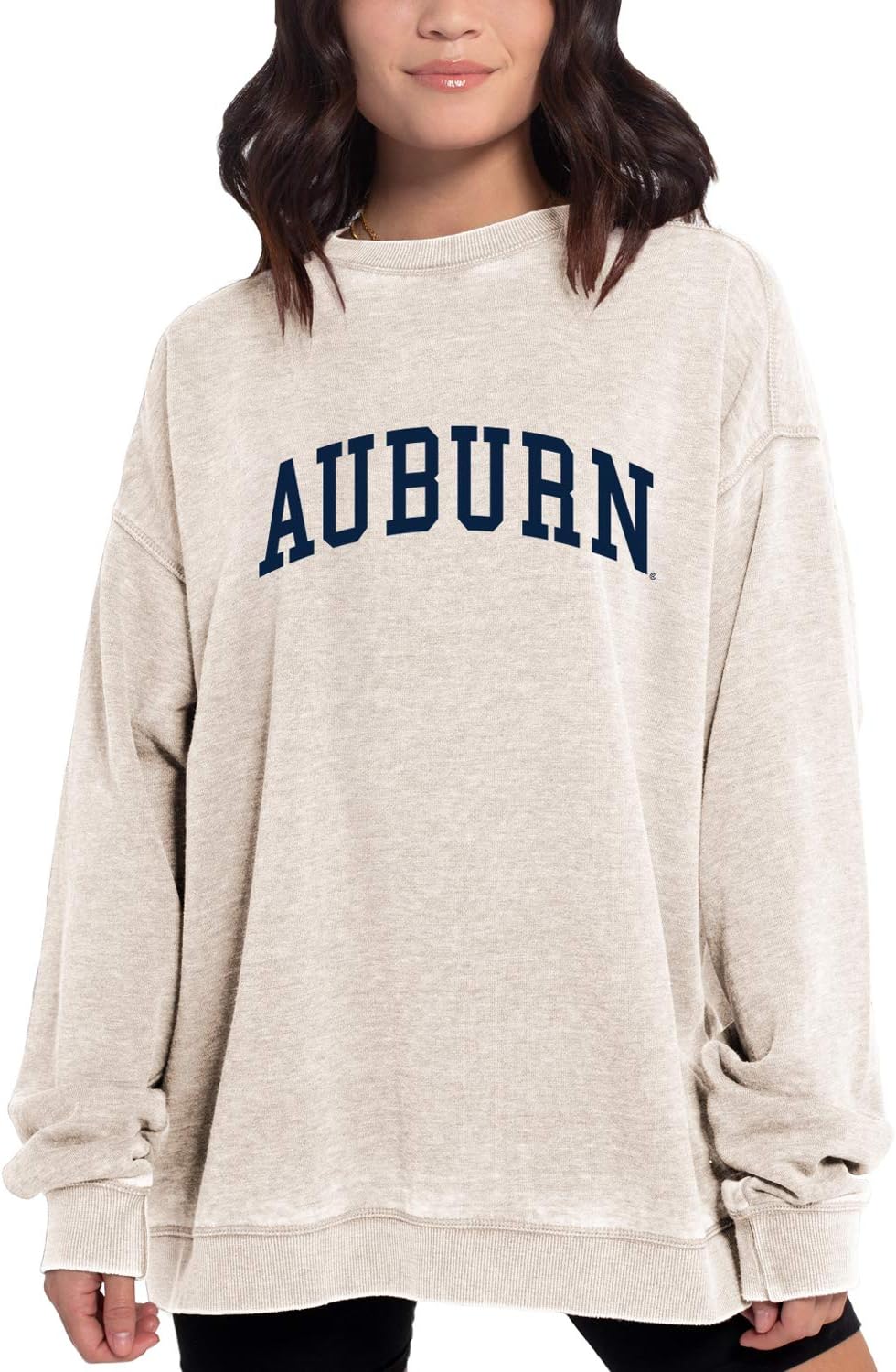 chicka-d NCAA womens Burnout Fleece Pullover