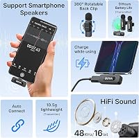BOYA BY-V20 USB-C Vezeték Nélküli Lavalier Mikrofon Android PC-hez, 100m Hatótáv - BY-V20 (USB-C) 3