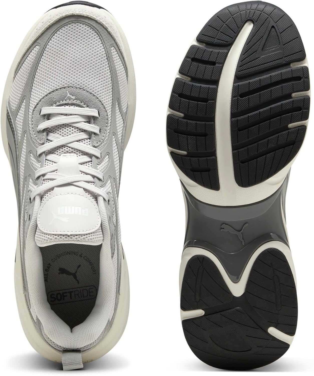 PUMA Womens Softride Escalate Lace Up Sneakers Shoes Casual - Grey