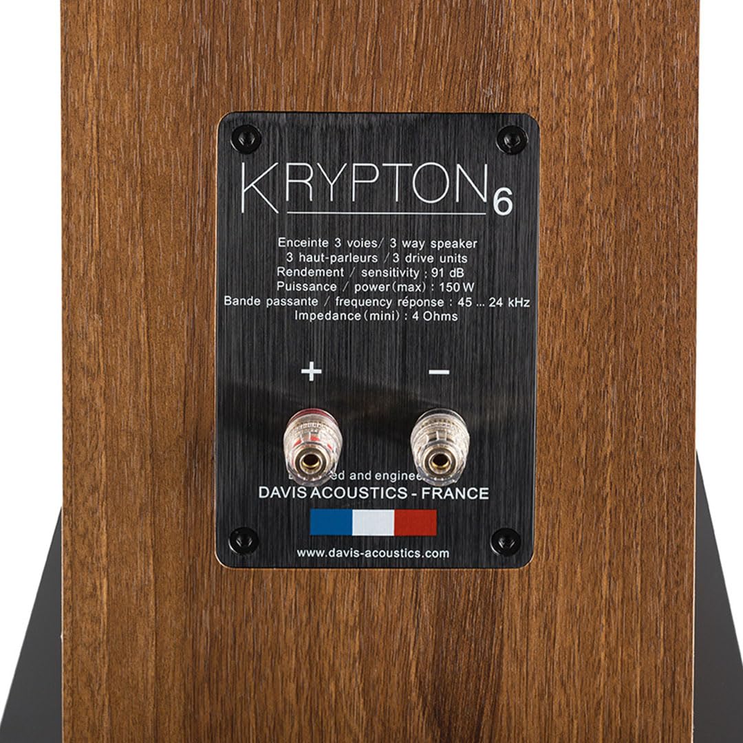 Davis Acoustics Krypton 6 Classik (Orzech) - 3-drożna kolumna/3 głośniki - Głośnik sprzedawany w parach