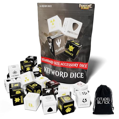 MTG Keyword Dice - Set of 24 Premium Dice with