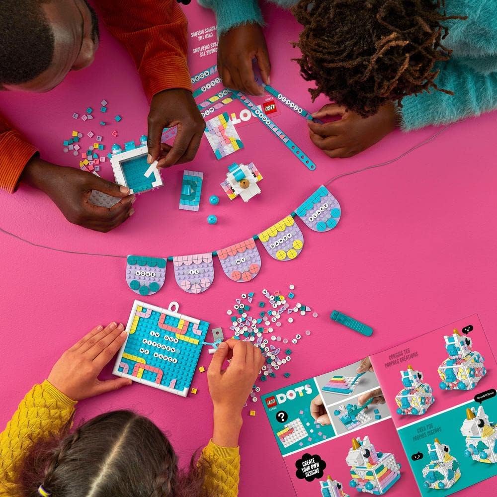 Lego DOTS Unicorn Creative Family Set, 5in1 Toys with Letter Board, Bracelet Making Craft Set, Creative Hobby for Girls and Boys from 6 Years 41962 - Image 4