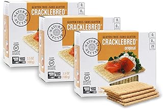 Natural Nectar Original Cracklebred – 3 Pack | Light & Crisp Cracklebred Crispbread Crackers, Delicate Texture for Toppings, Cheese Boards & Snacks