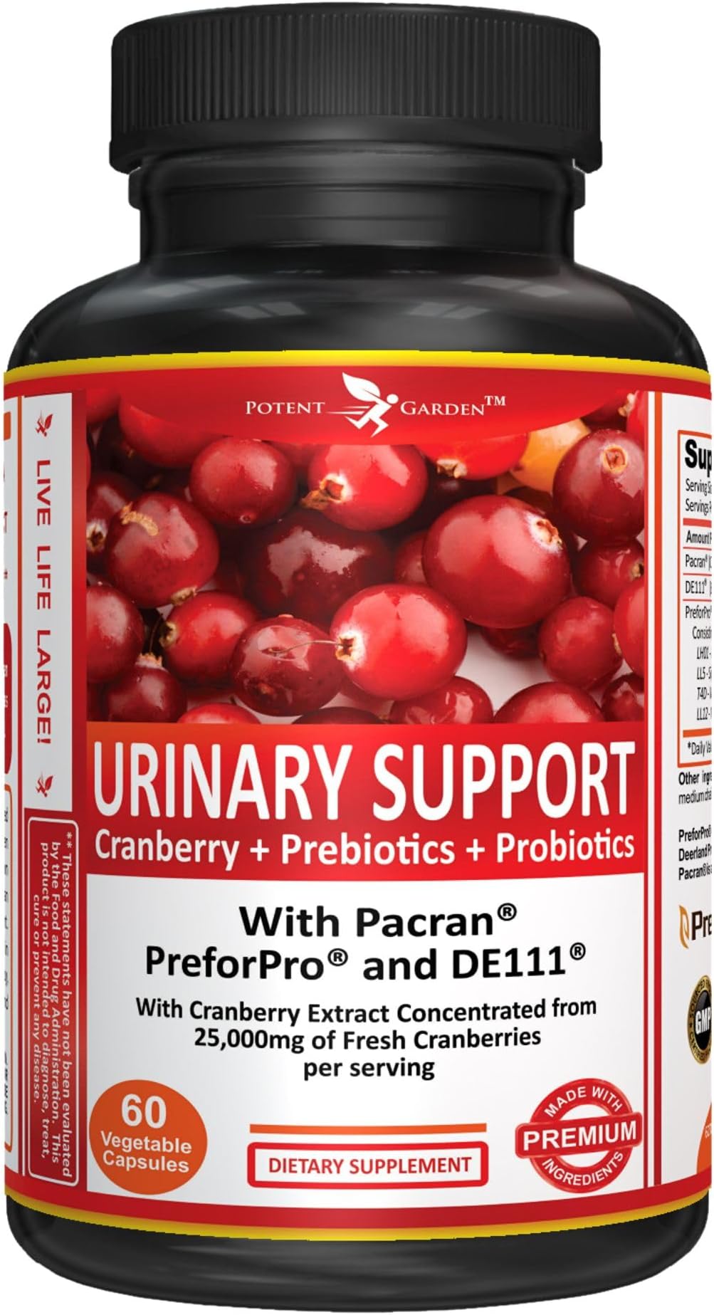 Potent Garden Urinary Support Womens Probiotic for Urinary Tract Health for W...