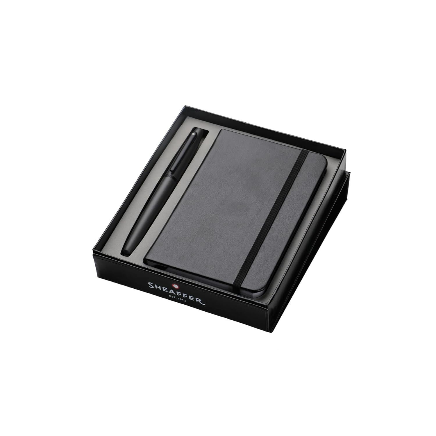 Sheaffer VFM G9424 Matte Grey Fountain Pen with Matte Black Edges | Medium Nib Fountain Pen with Small Notebook | Premium Gift Box      Unknown Binding