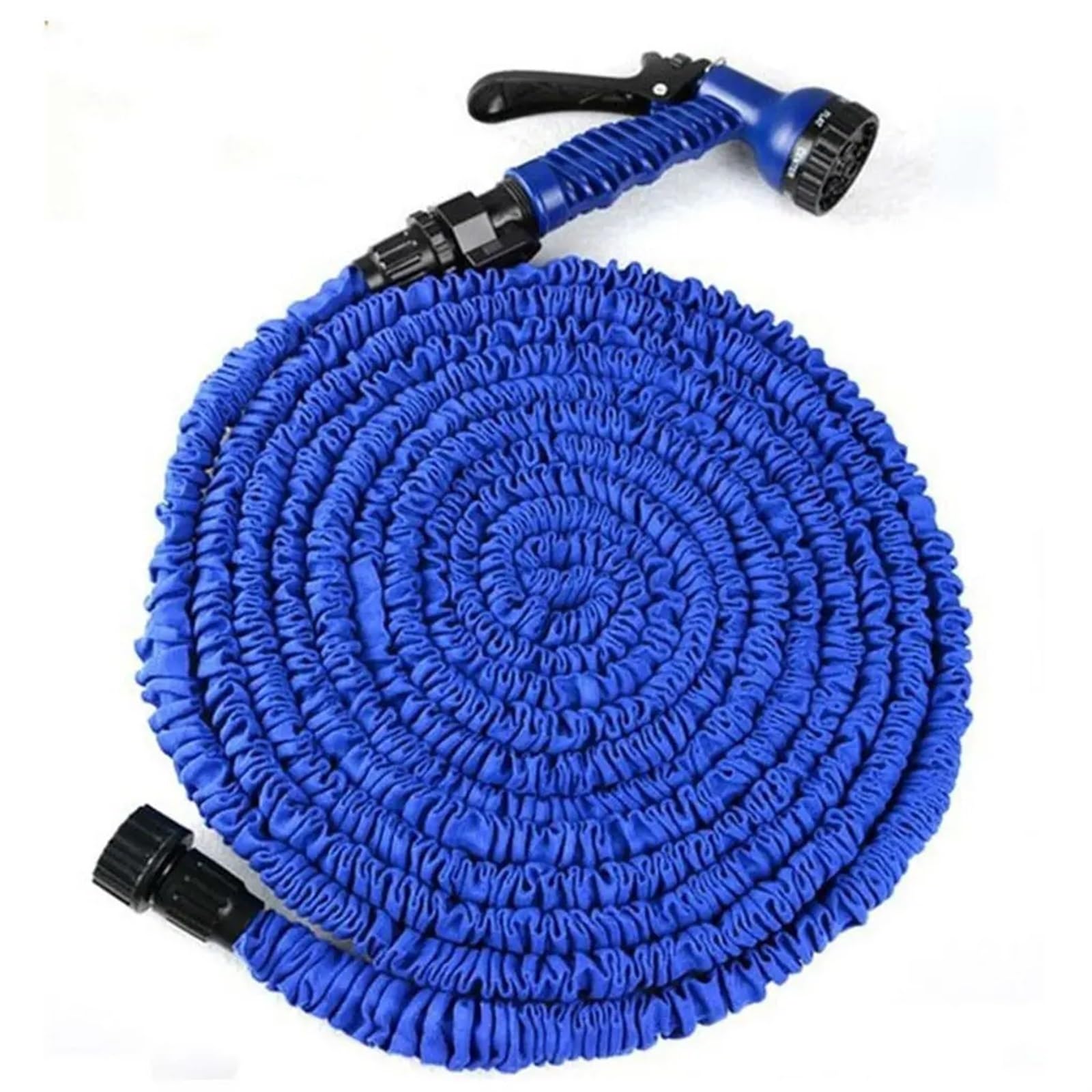 Manguera de Jardín Manguera de jardín de 25 a 200 pies, manguera de agua Flexible extensible, mangueras de plástico, rociador de jardín for lavado de coches, herramientas de riego(Color:45m green)