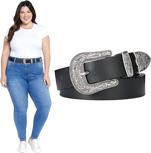 Women Plus Size Leather Belt Ladies 