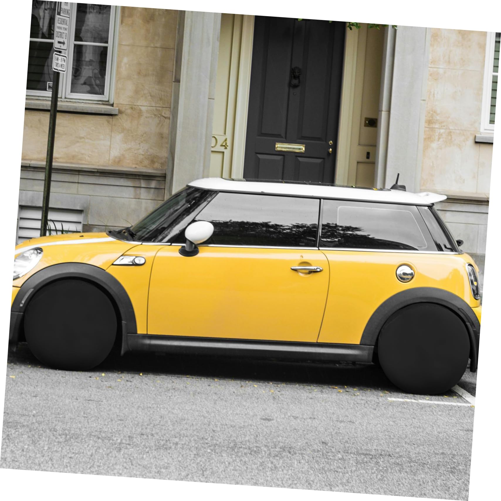 Mipcase 4pezzi Copriruota in Oxford per Pneumatici di Camion Suv Camper e Rimorchi Protezione da Sole e Sporco Confezione