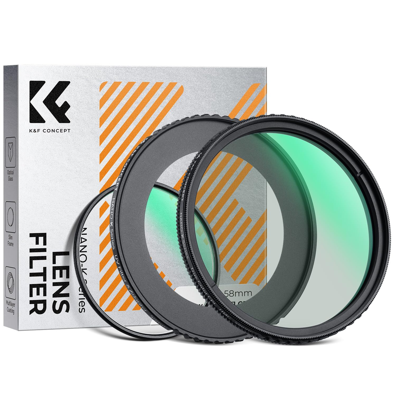 Amazon | K&F CONCEPT UV & CPL フィルターキット Canon PowerShot V1