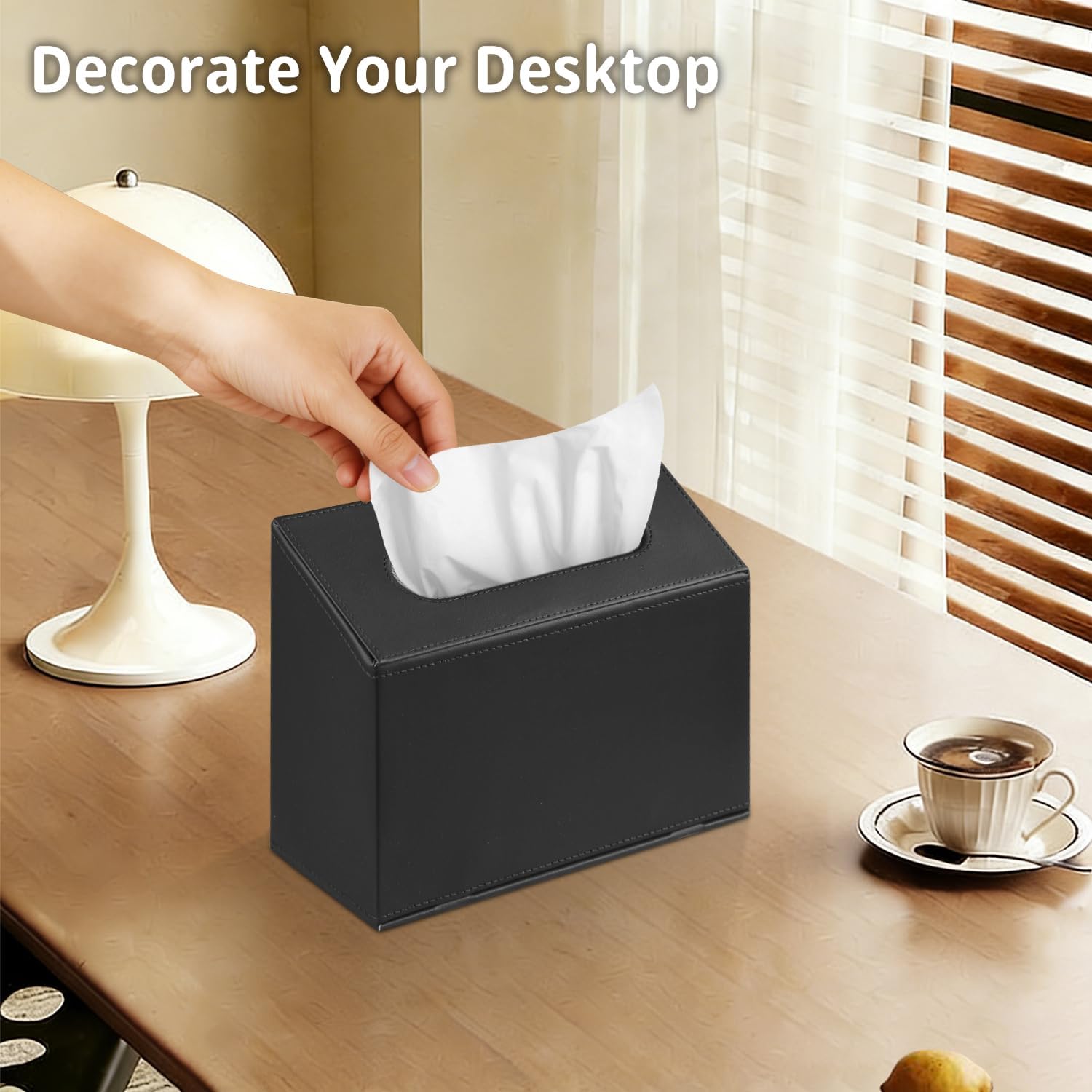 Hand Towels Box Cover,PU Leather Wall-Mounted Tissue Box Cover Holder Compatible with Kleenex Disposable Paper Hand Towels Suitable for Dining,Kitchen,Bathroom